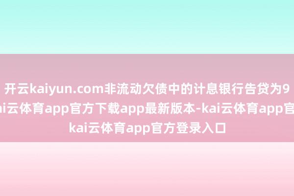 开云kaiyun.com非流动欠债中的计息银行告贷为9.86亿元-kai云体育app官方下载app最新版本-kai云体育app官方登录入口