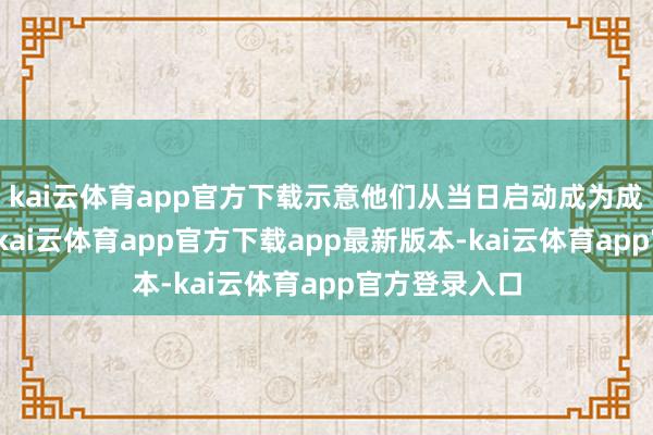 kai云体育app官方下载示意他们从当日启动成为成年东说念主-kai云体育app官方下载app最新版本-kai云体育app官方登录入口