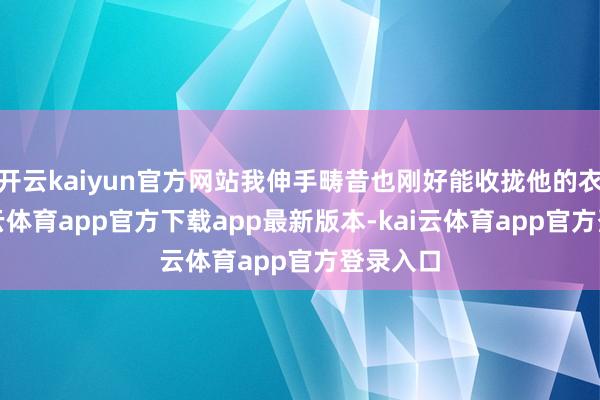 开云kaiyun官方网站我伸手畴昔也刚好能收拢他的衣领-kai云体育app官方下载app最新版本-kai云体育app官方登录入口