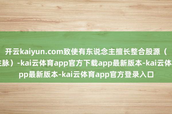 开云kaiyun.com致使有东说念主擅长整合股源（如供应链、东说念主脉）-kai云体育app官方下载app最新版本-kai云体育app官方登录入口