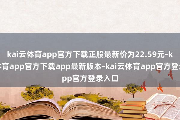 kai云体育app官方下载正股最新价为22.59元-kai云体育app官方下载app最新版本-kai云体育app官方登录入口